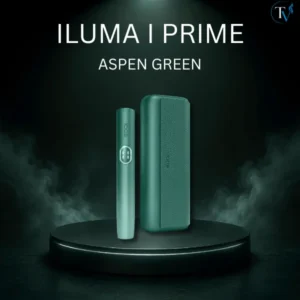 IQOS ILUMA i Prime Aspen Green with elegant matte green finish