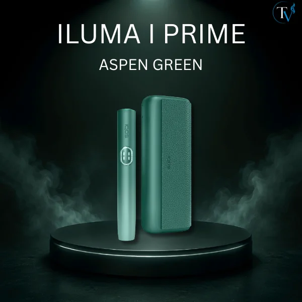 IQOS ILUMA i Prime Aspen Green with elegant matte green finish
