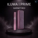 IQOS ILUMA i PRIME Garnet Red with elegant deep red finish