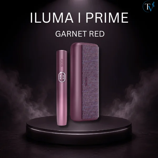 IQOS ILUMA i PRIME Garnet Red with elegant deep red finish